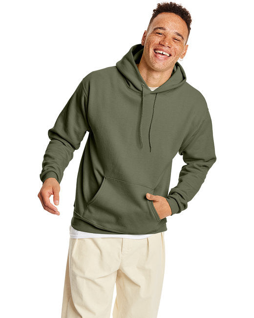 Unisex Ecosmart 5050 Pullover Hooded Sweatshirt - WHITE - S(D0102H7D71P)