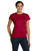 Ladies Fine Jersey T-Shirt - VINTAgE BURgUNDY - XS(D0102H7D8EX)