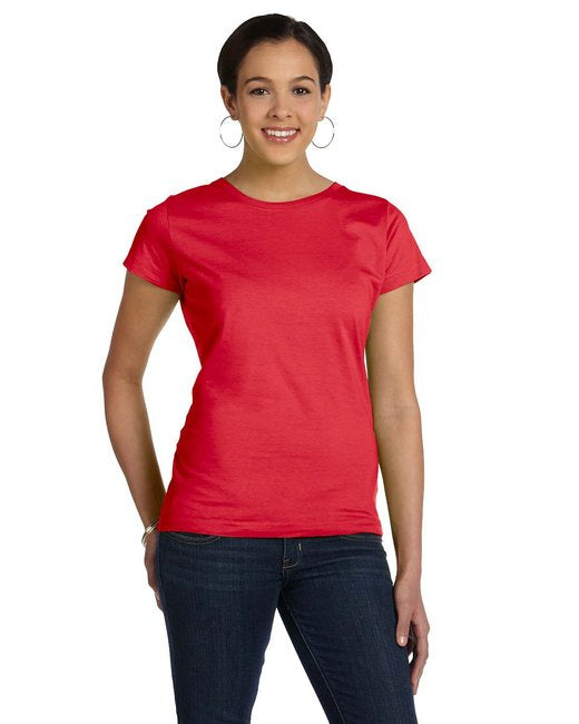 Ladies Fine Jersey T-Shirt - VINTAgE BURgUNDY - XS(D0102H7D8PP)