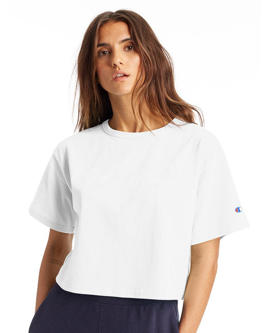 Ladies cropped Heritage T-Shirt - BLAcK - XS(D0102H7D9WP)