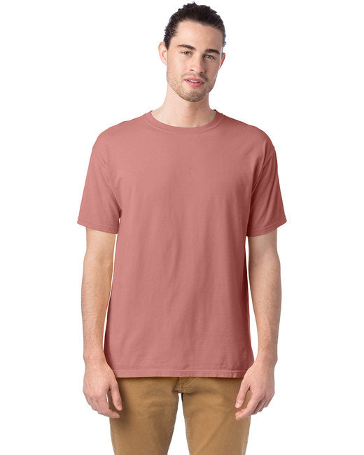 Mens garment-Dyed T-Shirt - BLAcK - S(D0102H7DA0P)