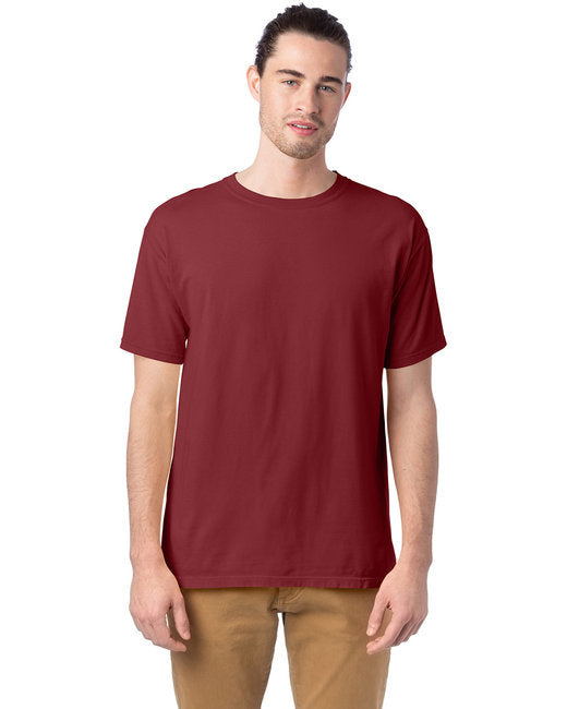 Mens garment-Dyed T-Shirt - BLAcK - S(D0102H7DA4T)