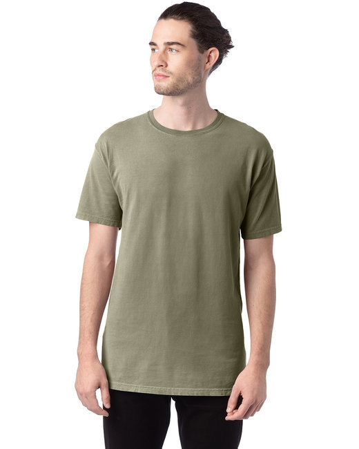 Mens garment-Dyed T-Shirt - BLAcK - S(D0102H7DA6P)
