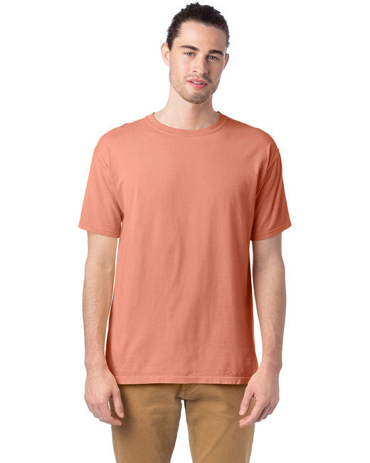 Mens garment-Dyed T-Shirt - BLAcK - S(D0102H7DA8X)