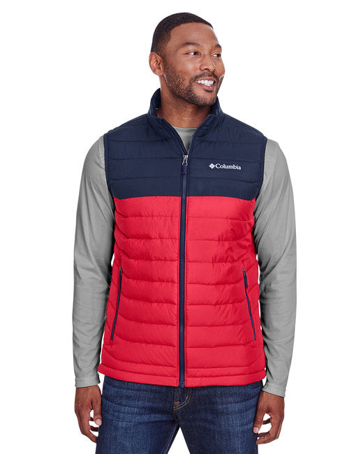 Mens Powder LiteVest - MTN RED cOL NVY - L(D0102H7DAF8)