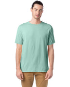Mens garment-Dyed T-Shirt - BLAcK - S(D0102H7DAFJ)