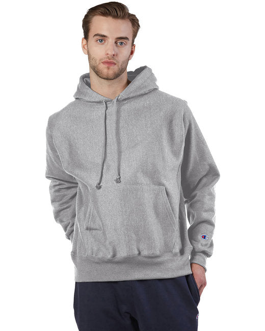 Reverse Weave Pullover Hooded Sweatshirt - OXFORD gRAY - M(D0102H7Dc66)
