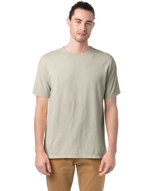 Mens garment-Dyed T-Shirt - BLAcK - S(D0102H7DcW2)