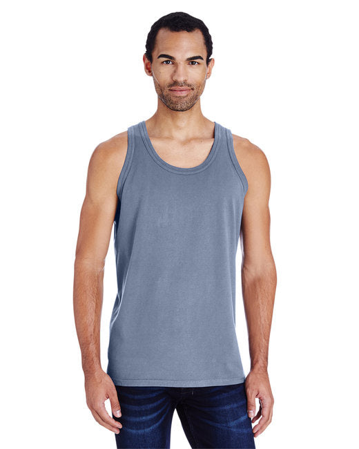 Unisex garment-Dyed Tank - BLAcK - S(D0102H7DE8T)