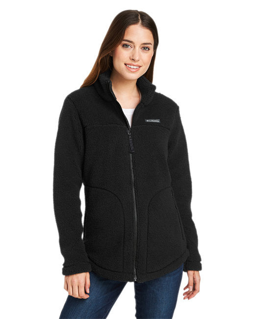 Ladies West BendSherpa Full-Zip Fleece Jacket - cHALK - L(D0102H7DPSP)
