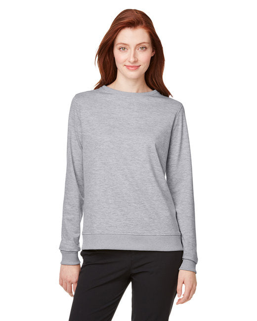 Ladies cloudspun crewneck Sweatshirt - NAVY BLAZER HTHR - S(D0102H7DSE2)