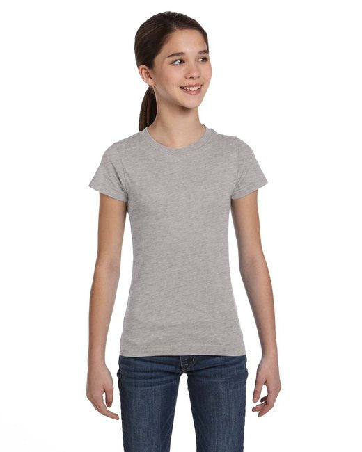girls Fine Jersey T-Shirt - AQUA - XS(D0102H7DYV6)