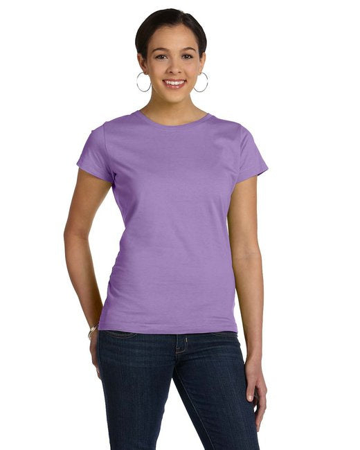 Ladies Fine Jersey T-Shirt - VINTAgE BURgUNDY - XS(D0102H7DZMT)