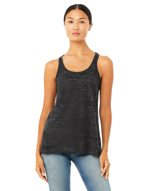 Ladies Flowy Racerback Tank - ATHLETIc HEATHER - S(D0102H7K50X)