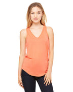 Ladies Flowy V-Neck Tank - cORAL - S(D0102H7K5N6)