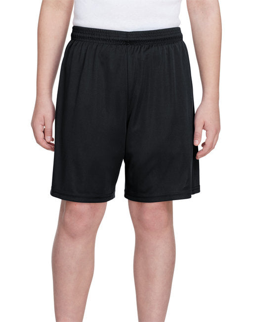 Youth cooling Performance Polyester Short - BLAcK - S(D0102H7K938)