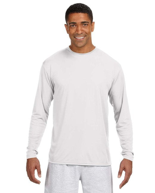 Mens cooling Performance Long Sleeve T-Shirt - ATHLETIc ORANgE - S(D0102H7KA0T)