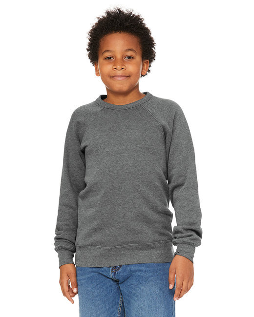 Youth Sponge Fleece Raglan Sweatshirt - BLAcK - S(D0102H7KAA2)