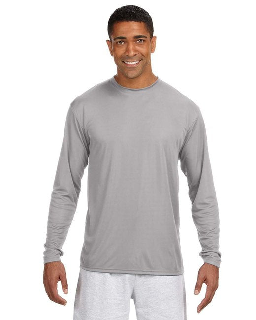 Mens cooling Performance Long Sleeve T-Shirt - ATHLETIc ORANgE - S(D0102H7KAM8)