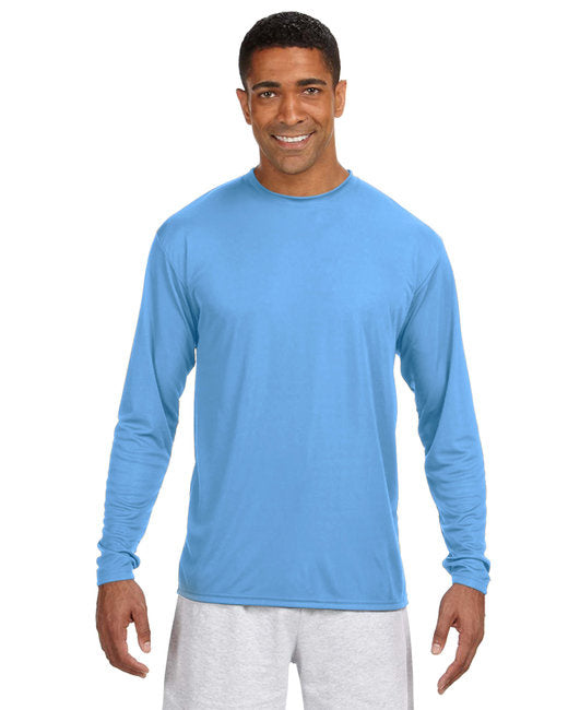 Mens cooling Performance Long Sleeve T-Shirt - ATHLETIc ORANgE - S(D0102H7KBAX)