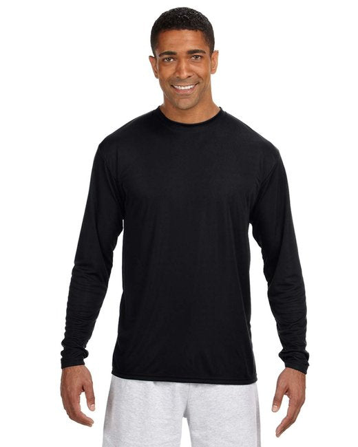 Mens cooling Performance Long Sleeve T-Shirt - ATHLETIc ORANgE - S(D0102H7KBgP)