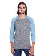 Unisex Triblend 34-Sleeve Raglan - cRM cRD BLK TRB - 3XL(D0102H7Kc8X)
