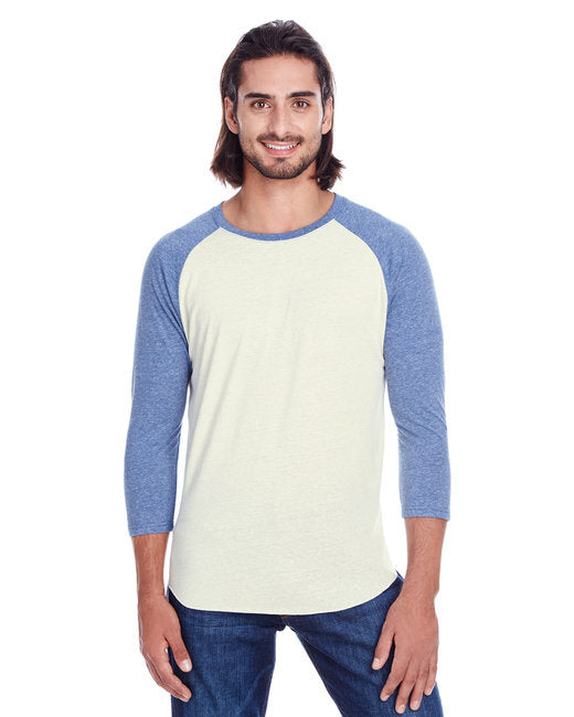 Unisex Triblend 34-Sleeve Raglan - cRM cRD BLK TRB - 3XL(D0102H7KcM6)