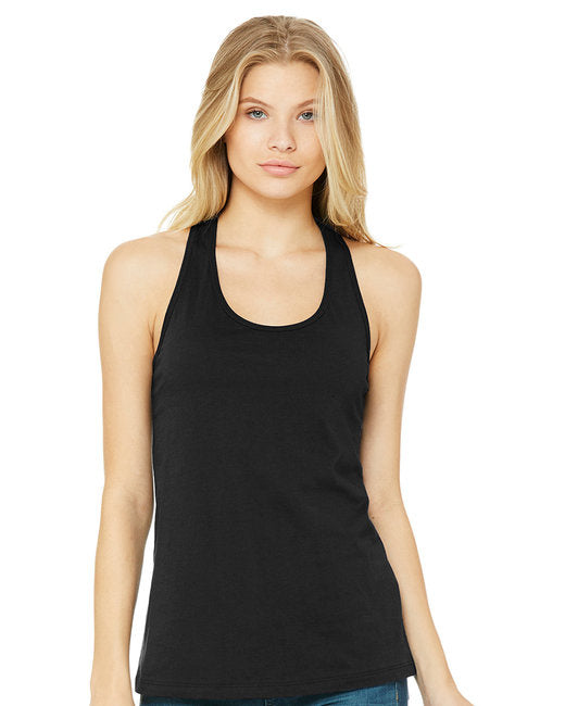 Ladies Jersey Racerback Tank - WHITE - S(D0102H7KEHP)