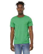 Unisex Sueded T-Shirt - HEATHER RED - XS(D0102H7KEU8)