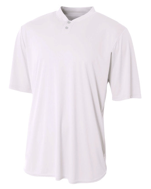Youth Tek 2-Button Henley Jersey - BLAcK - XS(D0102H7KgRT)