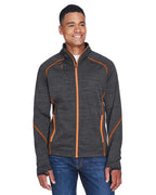 Mens Flux Mlange Bonded Fleece Jacket - cARBON OLY RED - S(D0102H7KNB6)