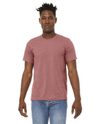 Unisex Sueded T-Shirt - HEATHER RED - XS(D0102H7KP12)