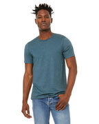 Unisex Sueded T-Shirt - HEATHER RED - XS(D0102H7KP76)
