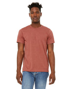 Unisex Sueded T-Shirt - HEATHER RED - XS(D0102H7KPM2)