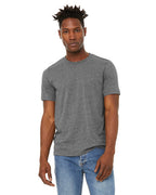 Unisex Sueded T-Shirt - HEATHER RED - XS(D0102H7KPNJ)