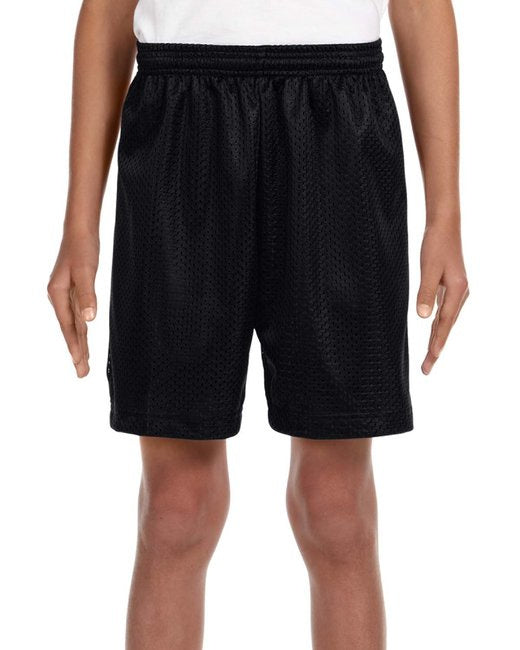 Youth Six Inch Inseam Mesh Short - BLAcK - XS(D0102H7KQ0X)