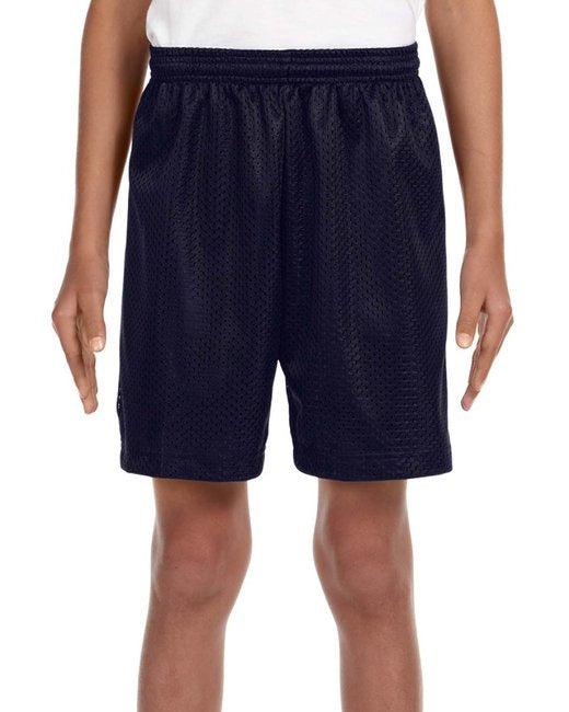 Youth Six Inch Inseam Mesh Short - BLAcK - XS(D0102H7KQ2X)