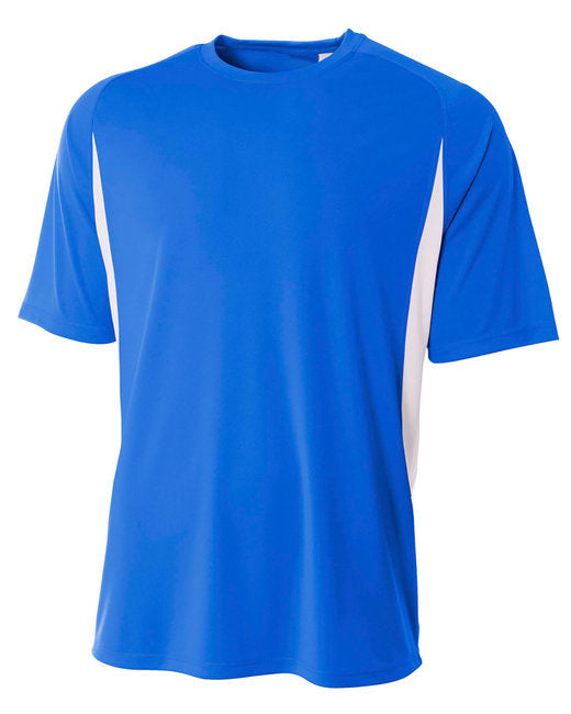 Youth cooling Performance color Blocked T-Shirt - gOLD WHITE - S(D0102H7KSVJ)