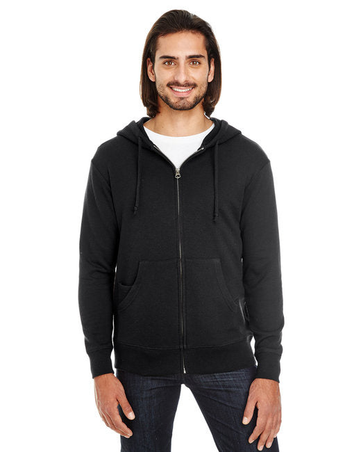 Unisex Triblend French Terry Full-Zip - BLAcK HEATHER - XS(D0102H7KVc8)