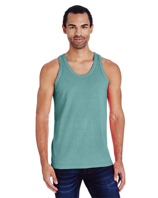 Unisex garment-Dyed Tank - BLAcK - S(D0102H7KVE6)