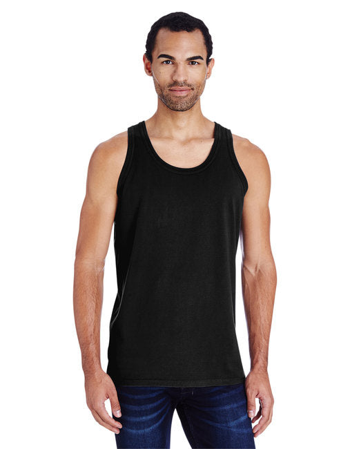 Unisex garment-Dyed Tank - BLAcK - S(D0102H7KVHJ)