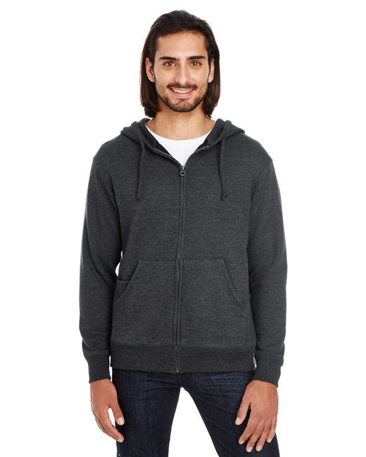 Unisex Triblend French Terry Full-Zip - BLAcK HEATHER - XS(D0102H7KVYJ)