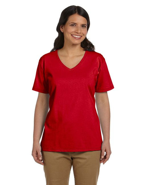 Ladies Essential-T V-Neck T-Shirt - BLAcK - S(D0102H7KWJ8)