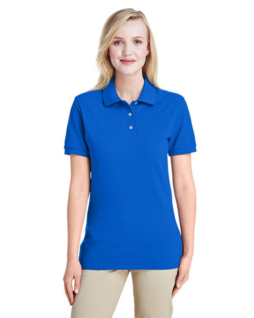 Ladies Premium 100% Ringspun cotton Piqu Polo - ROYAL - M(D0102H7M1S2)