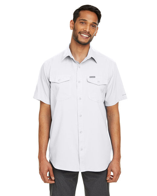 Mens UtilizerII Solid Performance Short-Sleeve Shirt - WHITE - S(D0102H7M1YT)