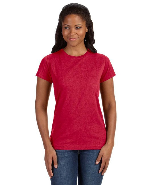 Ladies Fine Jersey T-Shirt - VINTAgE BURgUNDY - XS(D0102H7M256)
