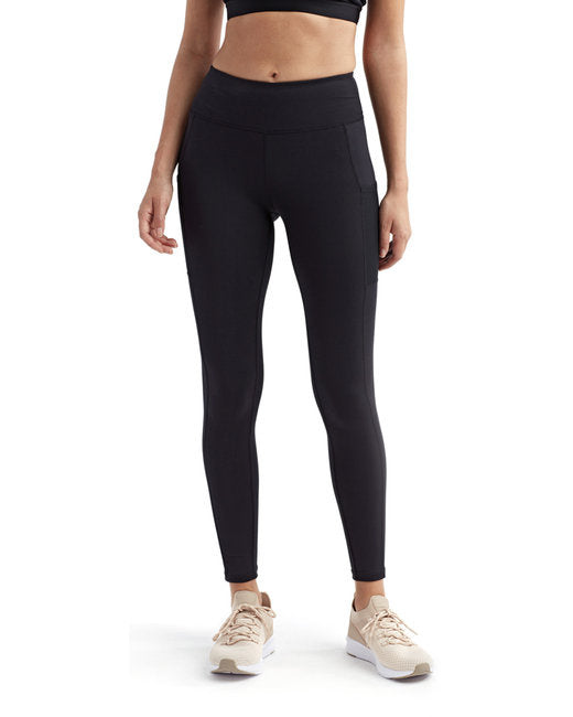 Ladies Mesh Pocket Danica Leggings - BLAcK - XS(D0102H7M4FJ)