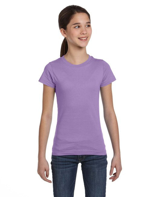 girls Fine Jersey T-Shirt - AQUA - XS(D0102H7M6c8)