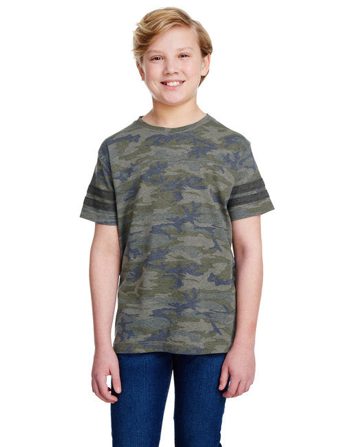 Youth Football Fine Jersey T-Shirt - VN cAMO VN SMK - XS(D0102H7M6Z2)