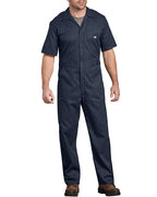 Mens FLEX Short-Sleeve coverall - DARK NAVY _L - Rg(D0102H7M95X)